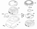 Blower Hsg Flywheels Diagram and Parts List for 123702-3120-01  Briggs and Stratton Engine